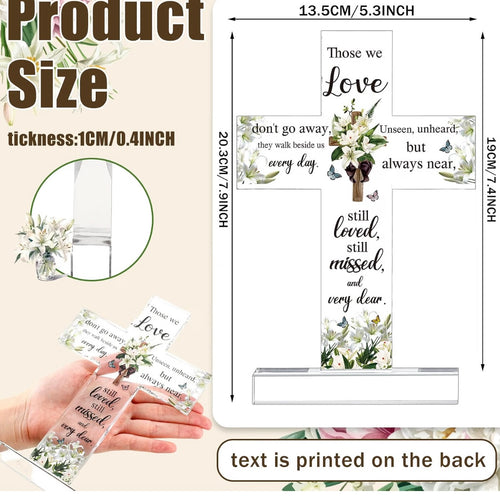 Those We Love Acrylic Memorial Cross